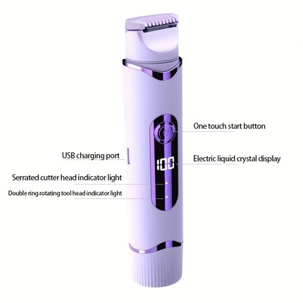 2-in-1 Dual Head Electric Shaver