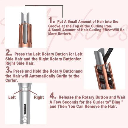 Automatic Rotating Curling Iron Hair Wand