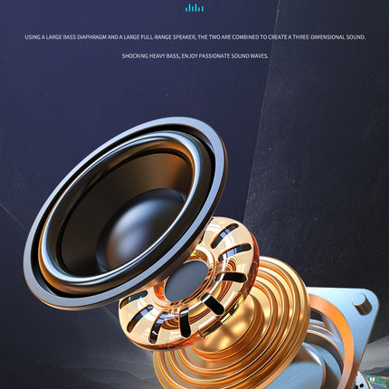 Wireless Speaker with Integrated Subwoofer