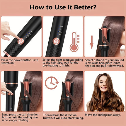 Automatic Rotating Curling Iron Wand