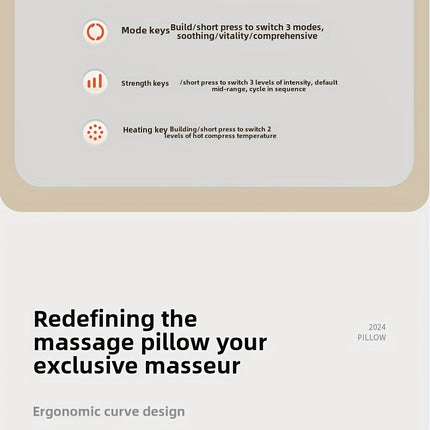 Electric Massage Pillow Blue