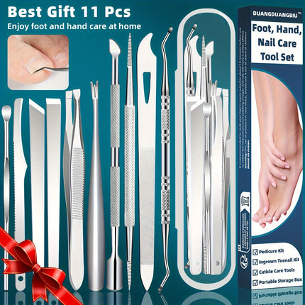 Steel Ingrown Toenail & Cuticle Removal Kit